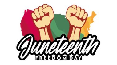 Sıkıca kavrulmuş yumruklarla özgürlük günü