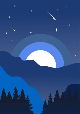 Güzel dağ ve gökyüzü manzaralı Alaska devleti