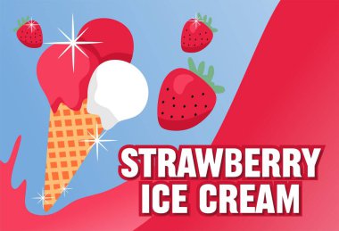 Lezzetli dondurmayla Ulusal Çilekli Dondurma Günü