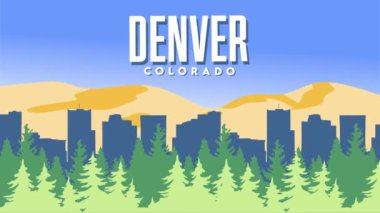 Güzel manzaralı Denver Colorado