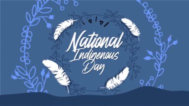 Tüy siluetiyle Yerli İnsanlar Gününüz kutlu olsun.