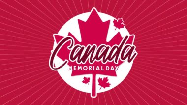 Kanada bayrağıyla Kanada Anma Günü