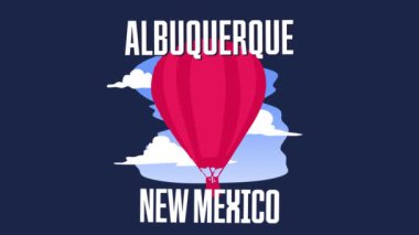 Balon siluetiyle Albuquerque New Mexico