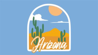 Arizona. Büyük Kanyon Eyaleti. Güzel manzaralı.