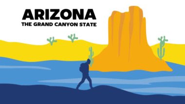 Arizona. Büyük Kanyon Eyaleti. Güzel manzaralı.