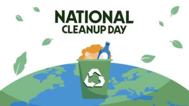 Yeşil çöp kutularıyla ulusal temizlik günü