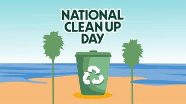 Geri dönüşüm kutularıyla ulusal temizlik günü