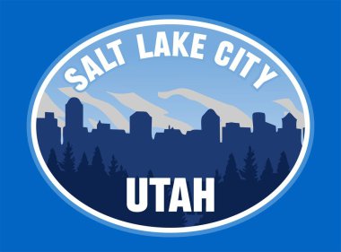 Salt Lake City Utah İkonik yerlerle