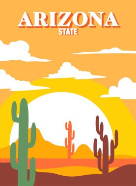 Arizona eyaletinin güzel manzarası