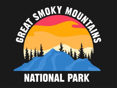 Güzel doğal manzaralı Great Smoky Dağları Ulusal Parkı