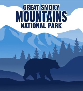 Güzel doğal manzaralı Great Smoky Dağları Ulusal Parkı