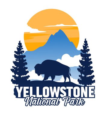 Yellowstone Ulusal Parkı, güzel doğal manzaralı.