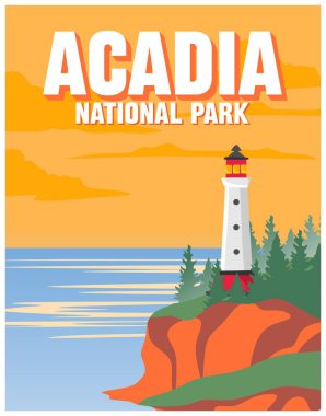 Doğal manzaralı acadia Ulusal Parkı