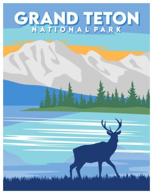 Muhteşem manzaralı Grand Teton Ulusal Parkı