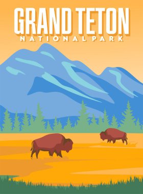 Muhteşem manzaralı Grand Teton Ulusal Parkı