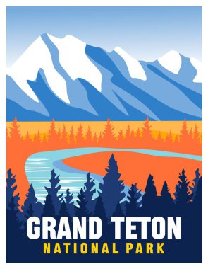 Muhteşem manzaralı Grand Teton Ulusal Parkı