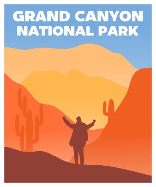 Muhteşem manzaralı Grand Canyon Ulusal Parkı