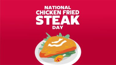 Mutlu Ulusal Kızarmış Tavuk Bifteği Günü