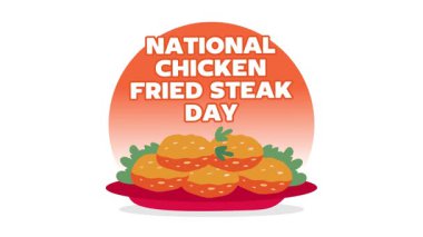Mutlu Ulusal Kızarmış Tavuk Bifteği Günü