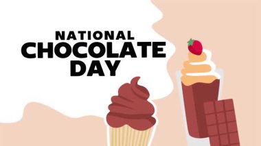 Lezzetli çikolatalı ulusal çikolata günü