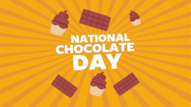 Lezzetli çikolatalı ulusal çikolata günü