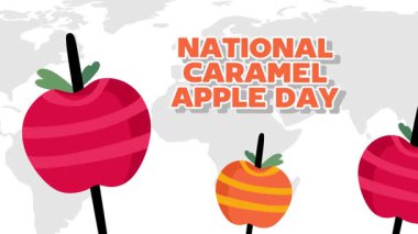 Lezzetli karamelli elmalı milli karamel günü