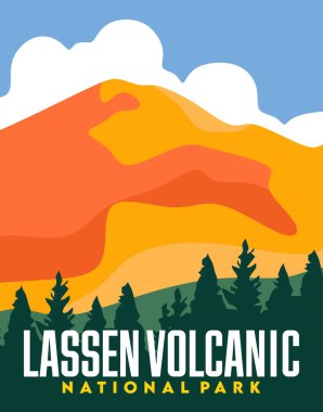 Lassen Volkanik Ulusal Parkı. Güzel doğal manzarası var.