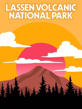 Lassen Volkanik Ulusal Parkı. Güzel doğal manzarası var.