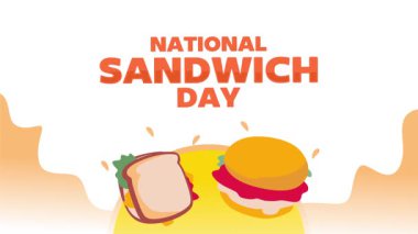Lezzetli sandviçlerle mutlu sandviç günü