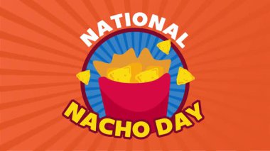 Ulusal Nacho Günü, lezzetli nachhos ile.