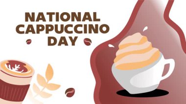 Bir fincan kapuçino ile Ulusal Cappuccino Gününüz kutlu olsun.