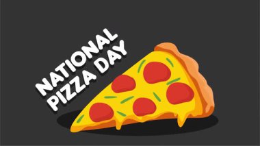 Lezzetli pizzayla ulusal pizza günü