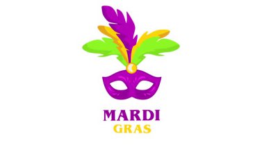 Salı Mardi Gras Maskeli Shrove