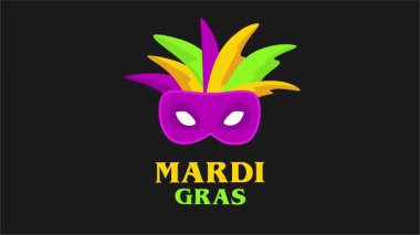 Salı Mardi Gras Maskeli Shrove