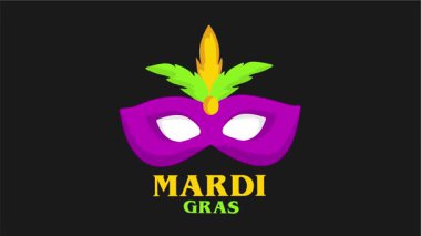 Salı Mardi Gras Maskeli Shrove