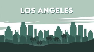 Kaliforniya 'daki Los Angeles şehrinin güzel manzarası