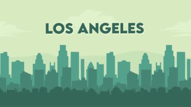 Kaliforniya 'daki Los Angeles şehrinin güzel manzarası