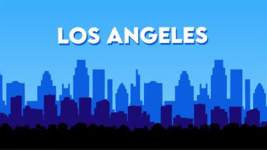Kaliforniya 'daki Los Angeles şehrinin güzel manzarası