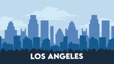 Kaliforniya 'daki Los Angeles şehrinin güzel manzarası