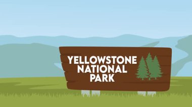 Yellowstone Milli Parkı Güzel manzaralı