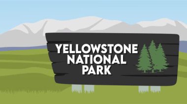 Yellowstone Milli Parkı Güzel manzaralı