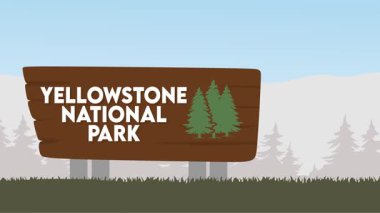 Yellowstone Milli Parkı Güzel manzaralı