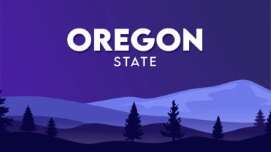 Oregon Eyalet Ormanı 'nın güzel manzarası