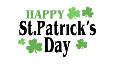 Yeşil yapraklı Aziz Patrick Günü 'n kutlu olsun.