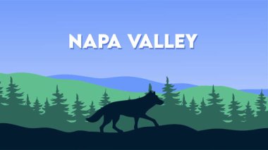 Napa Vadisi Gökyüzü ve orman manzaralı