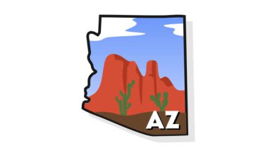 Oregon Eyaleti ve güzel orman manzarası