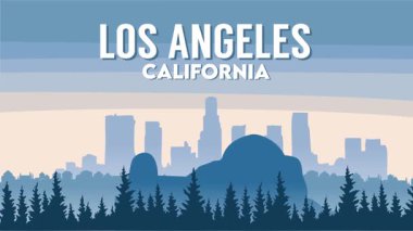 Los Angeles şehir manzarası berrak