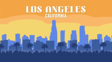 Los Angeles şehir manzarası berrak
