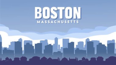 Boston Massachusetts 'in güzel manzarası