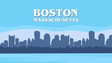 Boston Massachusetts 'in güzel manzarası